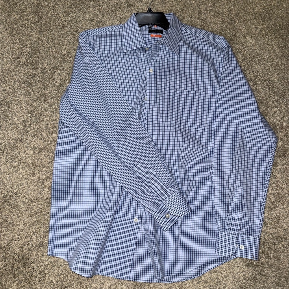 Van Heusen Blue Gingham Men's Shirt